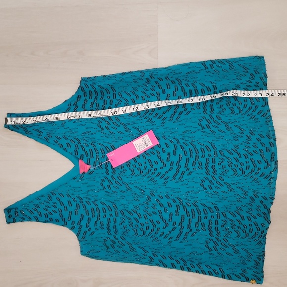 Lilly Pulitzer dressy v-neck silk tank sz XXS - Picture 6 of 8